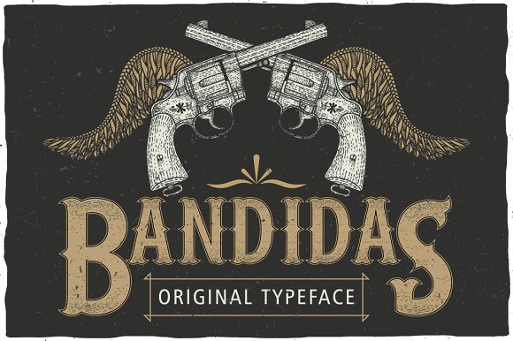 폰트 Bandidas Label Font